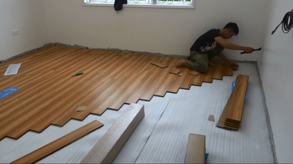 using wood flooring